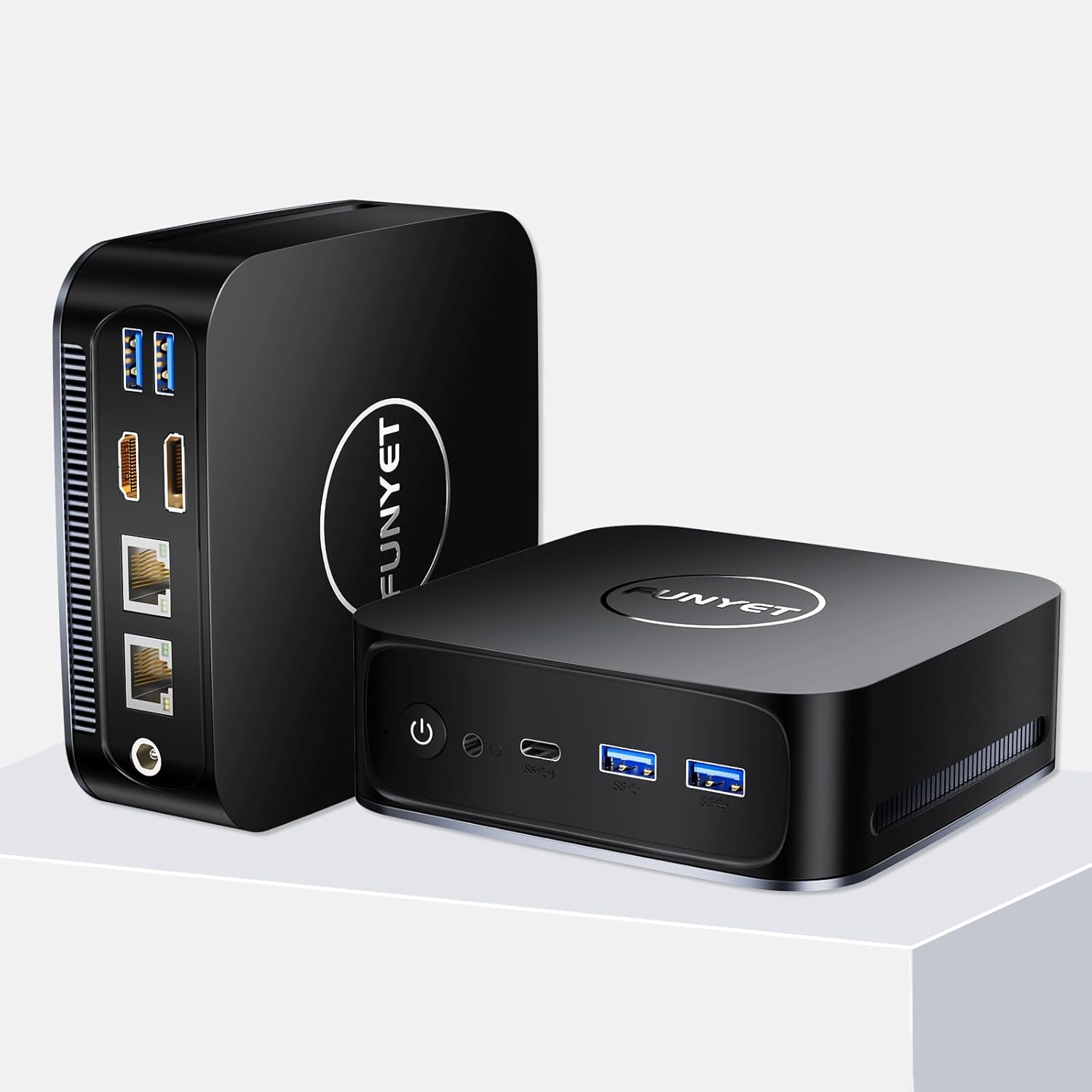 FUNYET Mini PC Desktop Computer with Intel 12th Gen Alder Lake N95(up to 3.4GHz), 16GB DDR4 RAM 1TB SSD, Supports 4K Displays, Windows 11 Pro(Black)