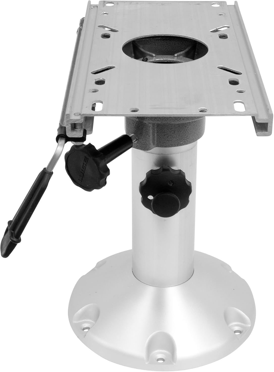 Wise 8WP21-374 Boat Seat Pedestal, Adjustable Height from 12' to 18', with Seat Slide Seat Mount, Adjustable Travel 5' - Fore & AFT