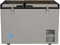 Whynter FM-62DZ 62 Quart Dual Zone Portable Refrigerator and Deep Freezer Chest, AC 110V/ DC 12V, Real Freezer for Car, Home, and RV, -8°F to 50°F Temperature Range, Gray, Fridge + Power Supply Cord