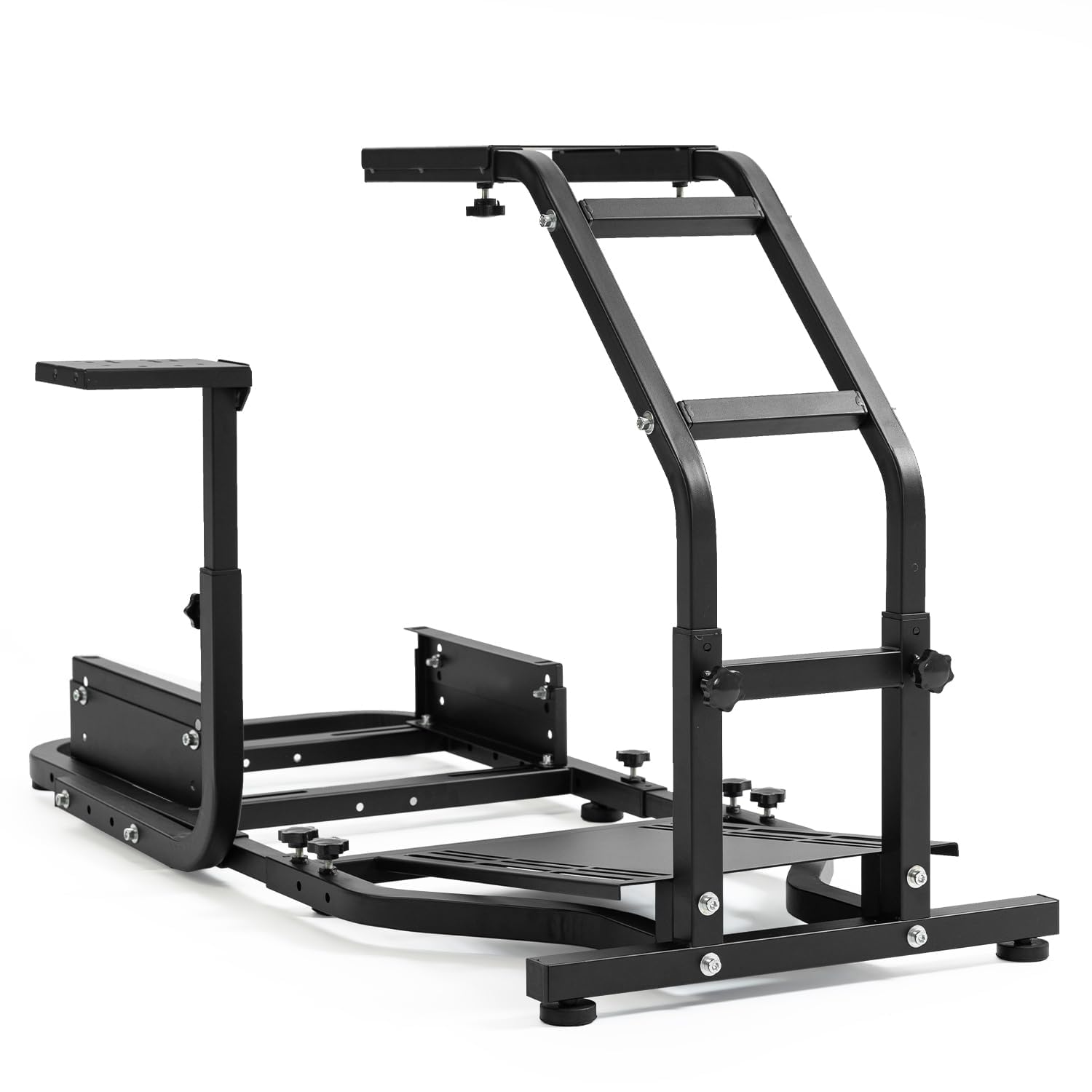 Dardoo Racing Simulator Cockpit Gaming Frame Fit for Logitech G27 G29 G920 G923,for Thrustmaster T300,for Fanatec,Adjustable Driving Steering Wheel Stand,Not Included Wheel, Pedal and Seat