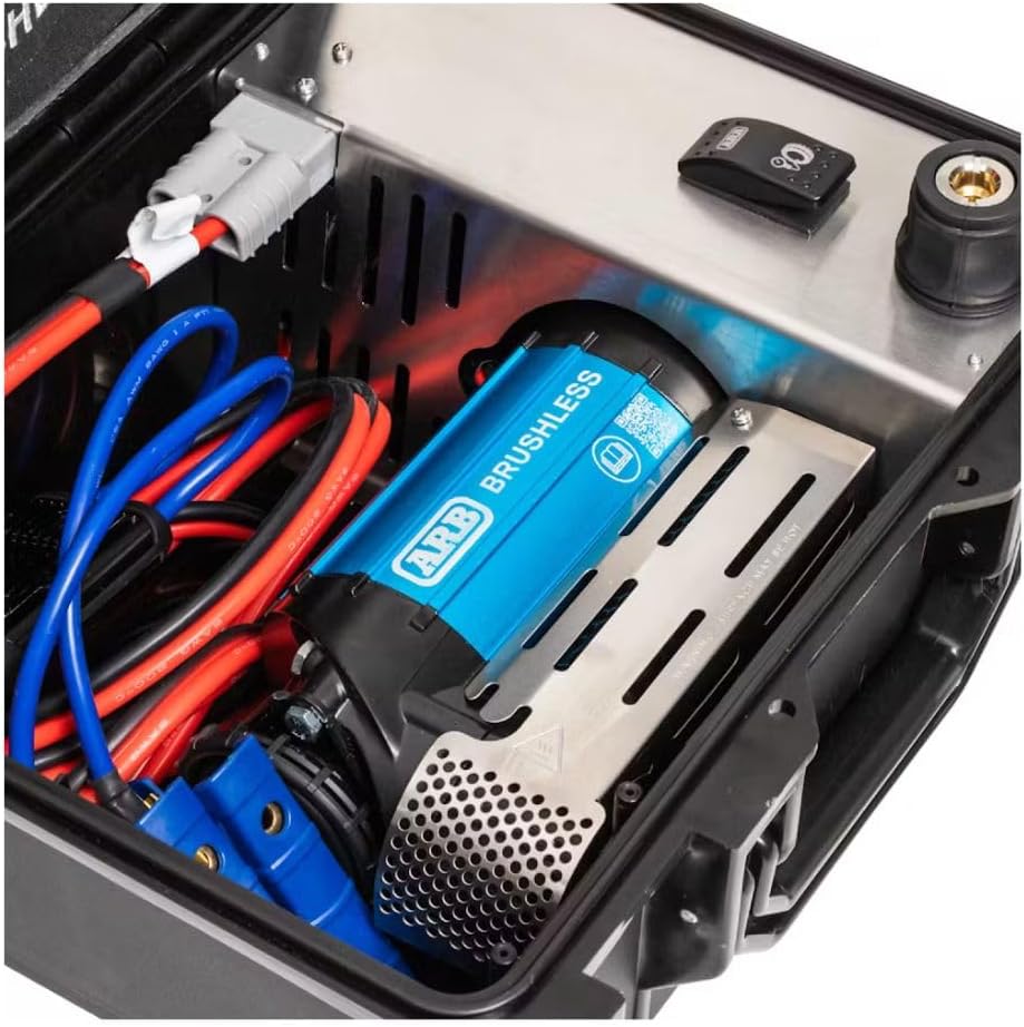 ARB CKBLP12 Brushless Air Compressor Premium Portable Motor boasts 1.5X in output. Ideal for faster tire inflating time and 4x4 off road adventures - 2025 Launched.