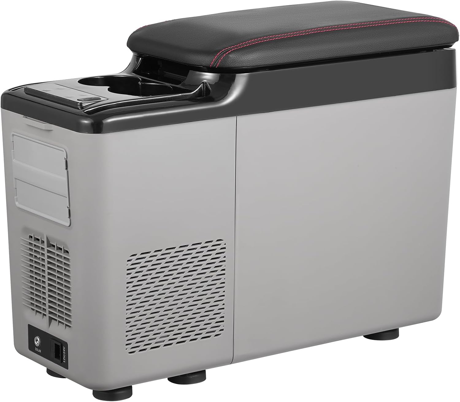 VEVOR Car Refrigerator, 12 Volt Car Armrest Refrigerator Fridge, 15 L Single Zone Portable Freezer, -4℉-68℉ Adjustable Range, 12/24V DC and 100-240V AC Compressor Cooler for Outdoor, Camping