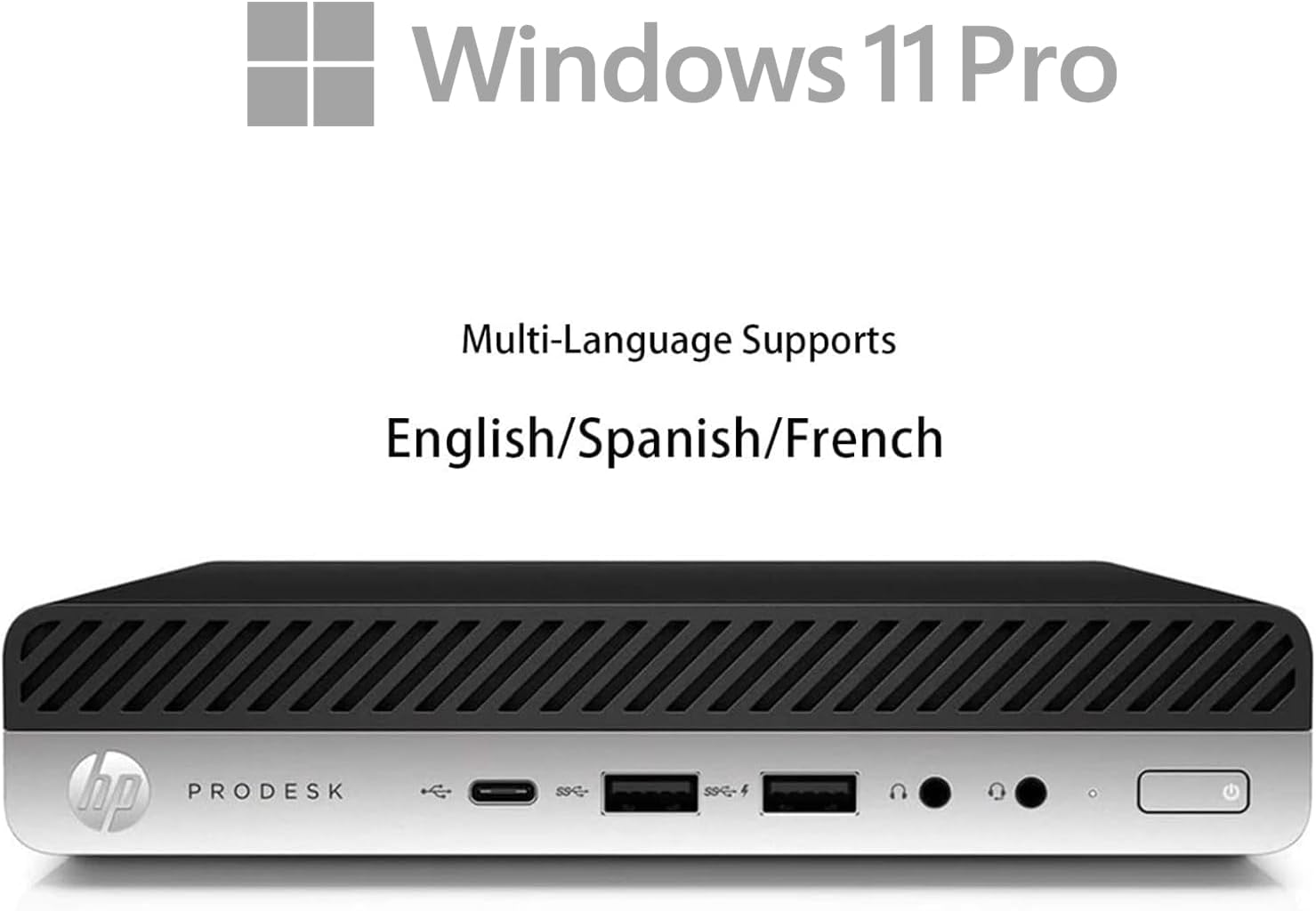 HP Prodesk 600 G3 Mini Desktop PC, with Core i5-7500 Processor (3.4GHz-3.8GHz), 8GB DDR4 RAM, 256 SSD, USB WiFi+BT, Keyboard and Mouse, Windows 11 Pro (Renewed)
