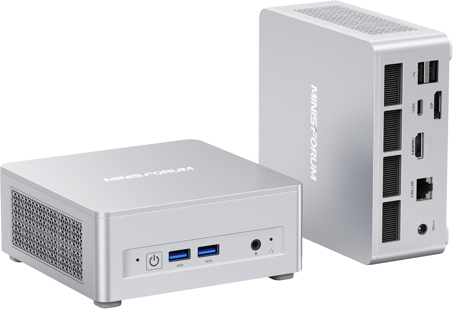 MINISFORUM UM870 Slim Mini PC AMD Ryzen 7 8745H 8C/16T Desktop Computer 16GB RAM 1TB SSD, HDMI/DP/USB4 8K@60Hz Output, 1X 2.5G RJ45 Port, 4X USB Port, Dual Band WiFi, AMD Radeon 780M Graphics