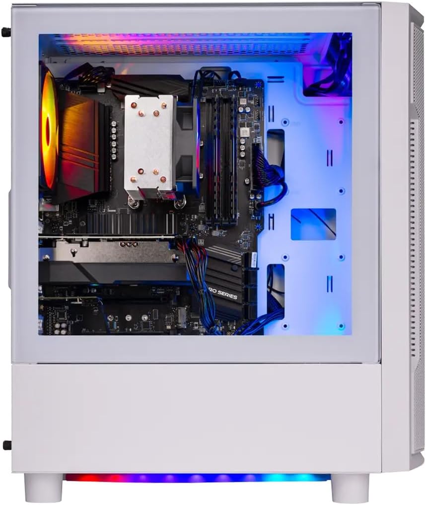 Skytech Gaming Archangel Gaming PC, Intel i5 14400F 2.5GHz, NVIDIA RTX 5060 Ti 16GB VRAM, 1TB Gen4 NVMe SSD, 32GB DDR4 RAM 3200, 650W Gold PSU, WI-FI 5, Windows 11, Desktop