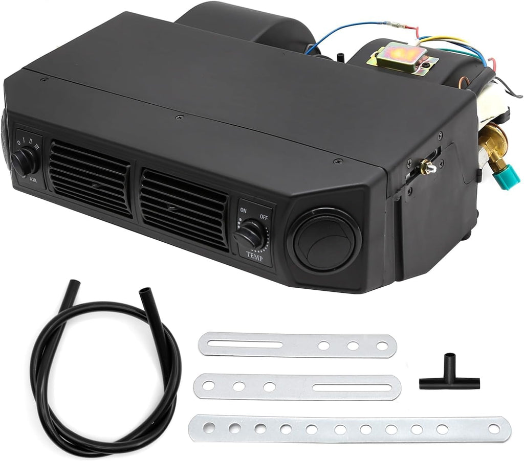 A/C KIT UNIVERSAL UNDERDASH EVAPORATOR 404-100 HEAT AND COOL 12V WITH ELECTRICAL HARNESS