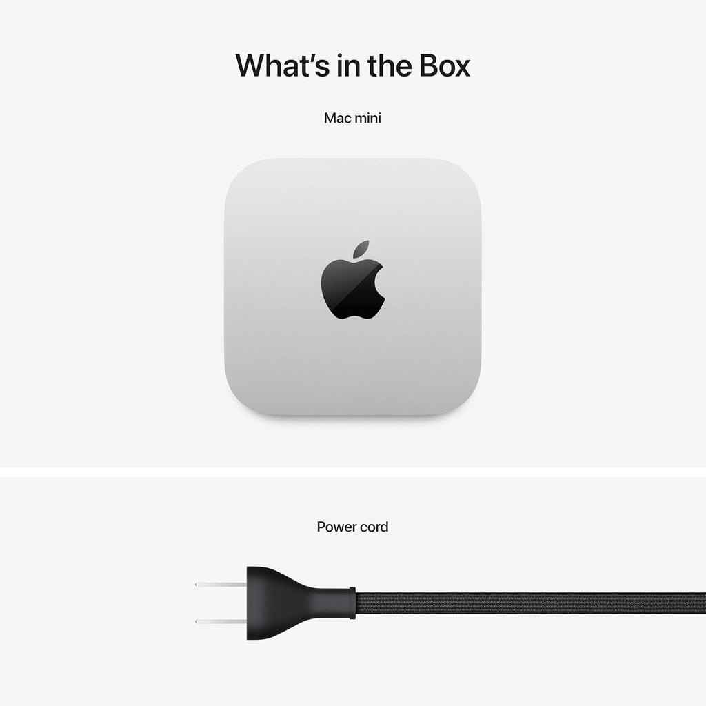 Apple 2024 Mac mini Desktop Computer with M4 chip with 10‑core CPU and 10‑core GPU: Built for Apple Intelligence, 16GB Unified Memory, 256GB SSD Storage, Gigabit Ethernet. Works with iPhone/iPad