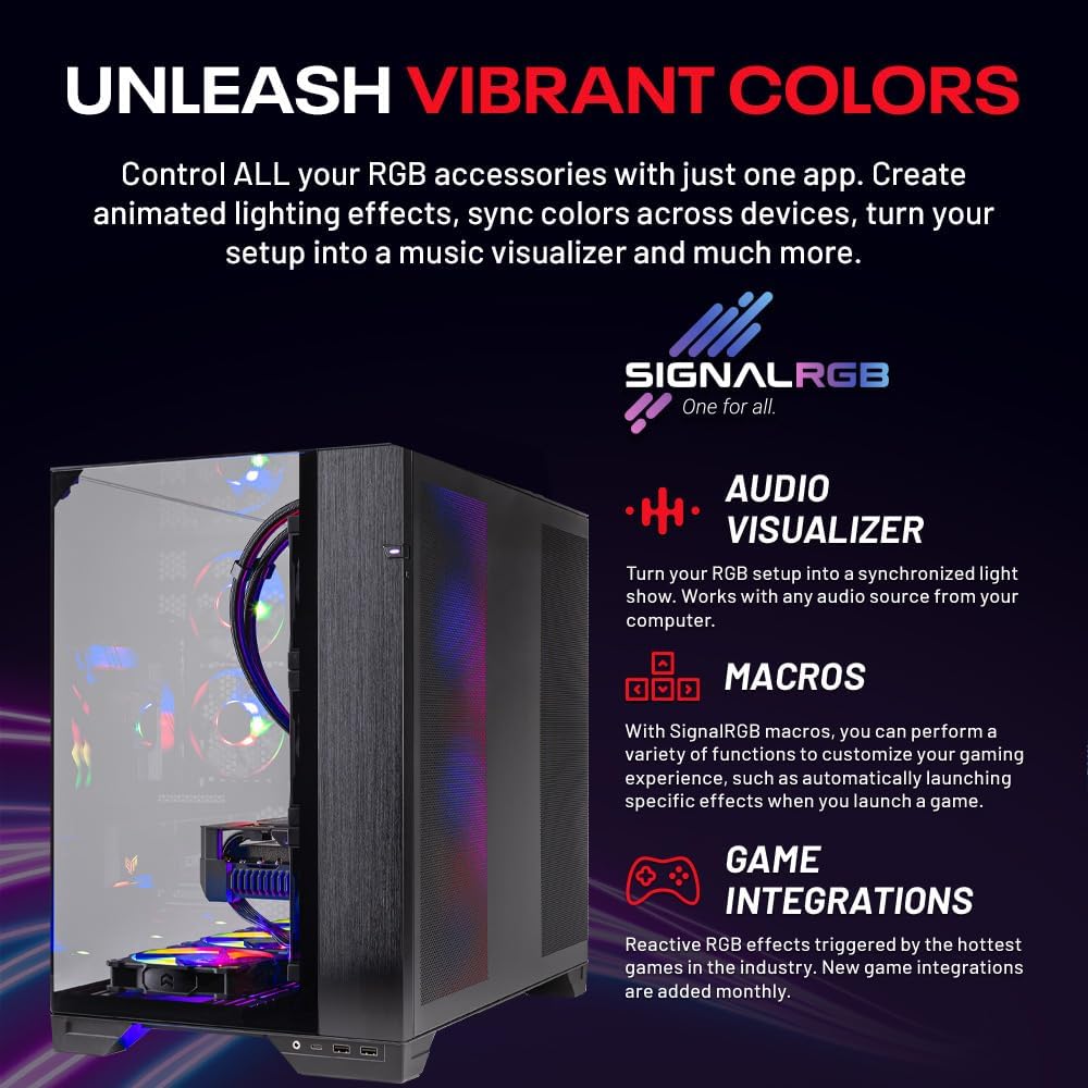 Skytech Gaming O11 Vision Desktop PC, Intel Ultra 9 285K 3.7 GHz(5.7 GHz), NVIDIA RTX 5080 16GB, Z890 Board, 2TB Gen4 NVMe SSD, 64GB DDR5 RAM 6000, 850W Gold ATX 3 PSU, 360mm ARGB AIO, Wi-Fi, Win 11