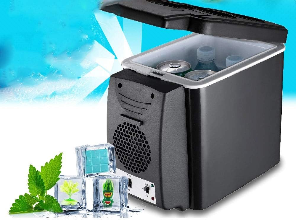 6L Mini Car Fridge Cooler Warmer 2 in 1 Multi-function 12V Travel Refrigerator Portable Electric Icebox Cooler Box Freezer