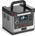 320W Outdoor Portable Power Station, 298Wh/93120mAh, LiFePO4 Lithium Battery. AC Outlet, DC Output, USB QC3.0 & Type-C, LED Flashlight. for Home, Travel, Camping