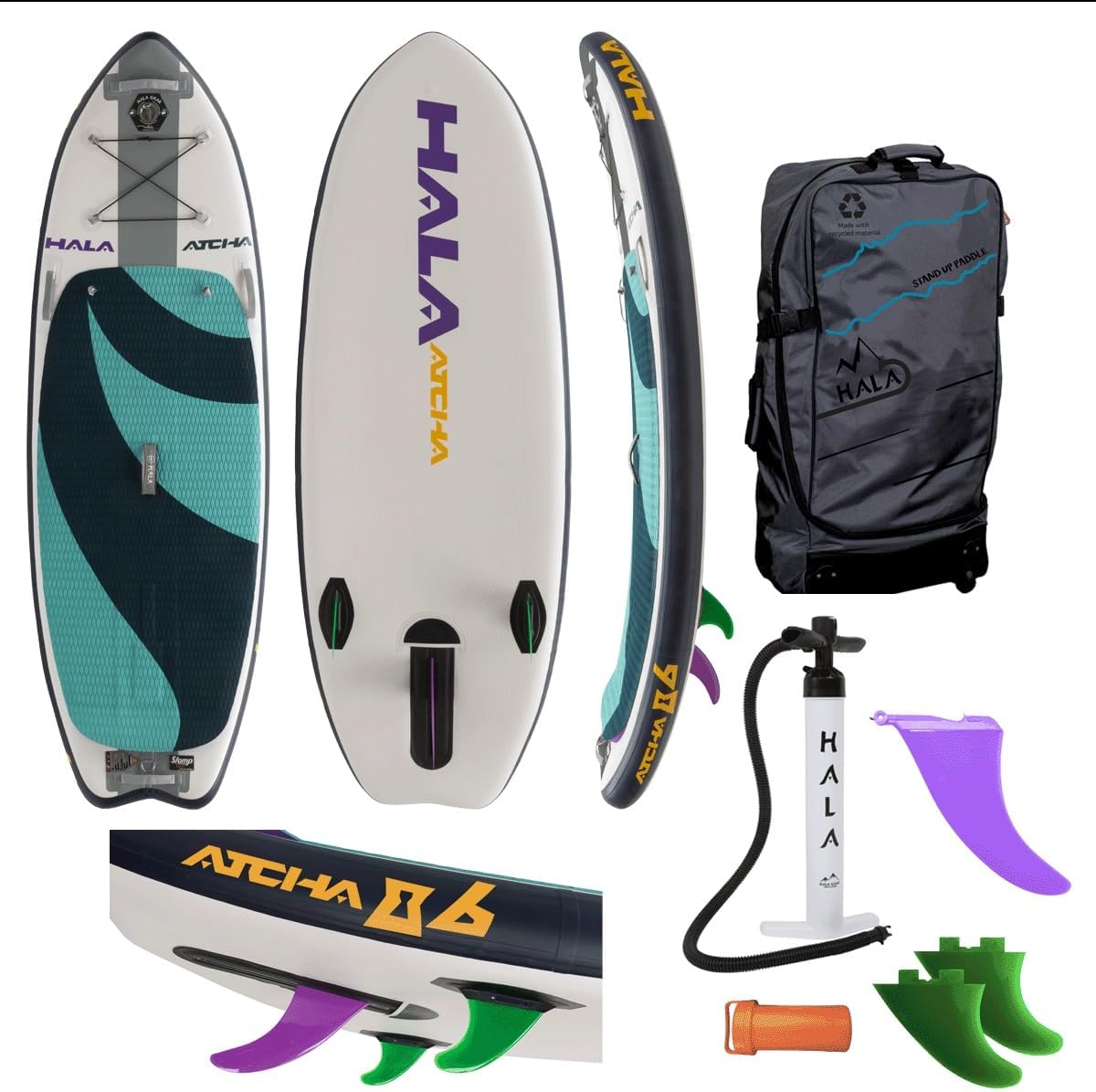 Hala Atcha 86 – Agile & Playful Whitewater Inflatable SUP | River Surf & Rapids Paddle Board | Durable & Stable