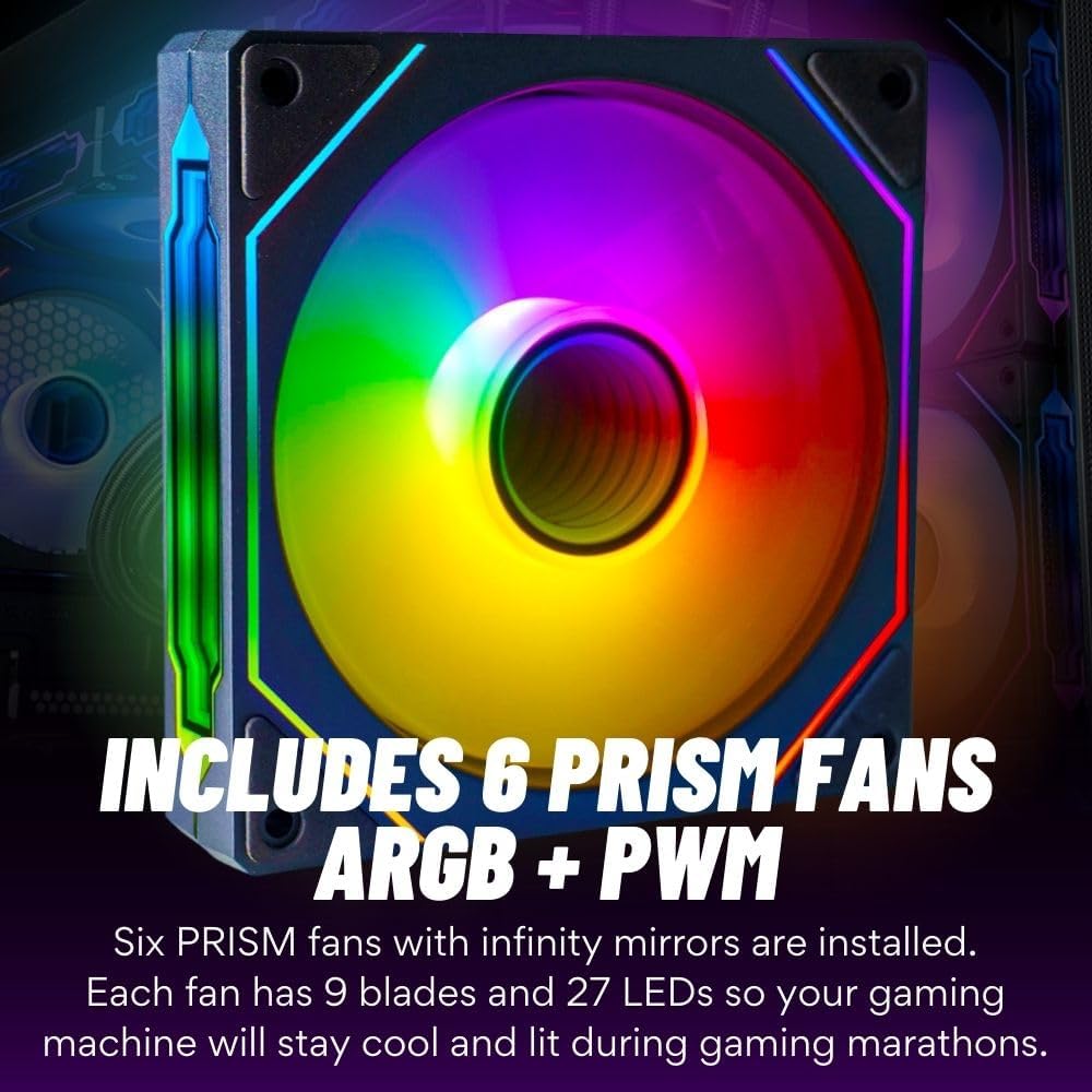 Stratos Micro RTX 5080, Ryzen 7 9800X3D, 32GB DDR5 RAM, 2TB NVMe SSD, Gaming Desktop PC w/Windows 11 Pro, 3-Year Warranty, RGB Keyboard+Mouse, Internal Wi-Fi 6E, 3X DP & HDMI