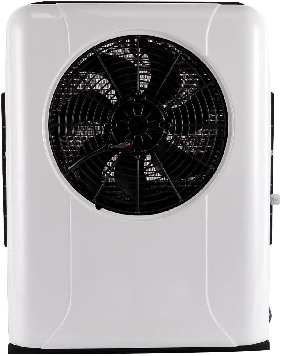 CNCEST 24V DC Air Conditioner 10238BTU, Universal Split AC Kit for Truck Cab RV Caravan Semi Trailer Forklift Excavator Van, Portable Electric Cooling AC Unit for Vehicl (White 24V)