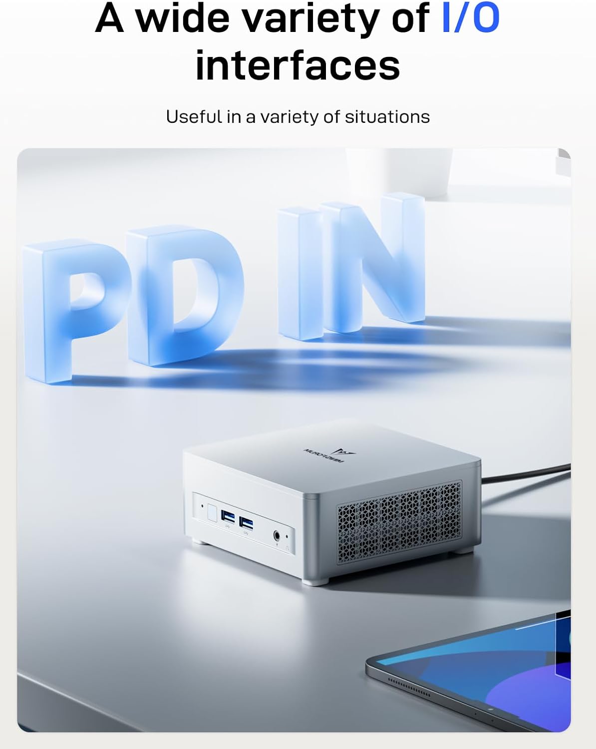 MINISFORUM UM880 Plus Mini PC AMD Ryzen 7 8845HS Desktop Computer Barebone Version Without RAM/SSD/OS, HDMI/DP/USB4 8K@60Hz Output, 2.5G RJ45 Port, Oculink Port, 4xUSB Port Radeon 780M Micro Computer