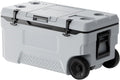 VEVOR Ultra-Light Hard Cooler, Ice Retention Cooler with Heavy Duty Handle, Ice Chest Lunch Box for Camping, Travel, Outdoor, Keeps Cool for up to 6 Days, 30% Lighter Than Rotomolded Coolers