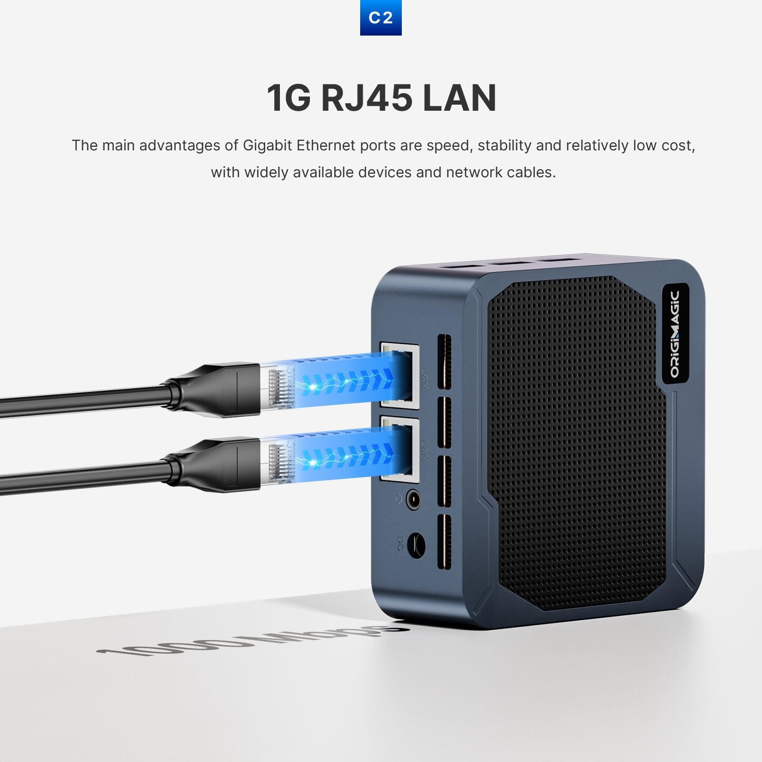 C2 Neo N95 Mini PC Dual LAN, 12GB LPDDR5 RAM 512GB SSD Mini Computers, 4K Triple Display/HDMI2.0/DP/USB-A 3.2/WiFi 5/BT 5.0, Home/Office/Business