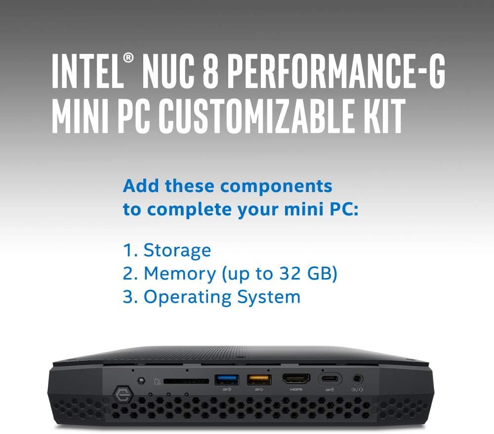 Intel NUC8 Core i7 Gaming Mini PC Kit with dGFx (BOXNUC8i7HNK1)
