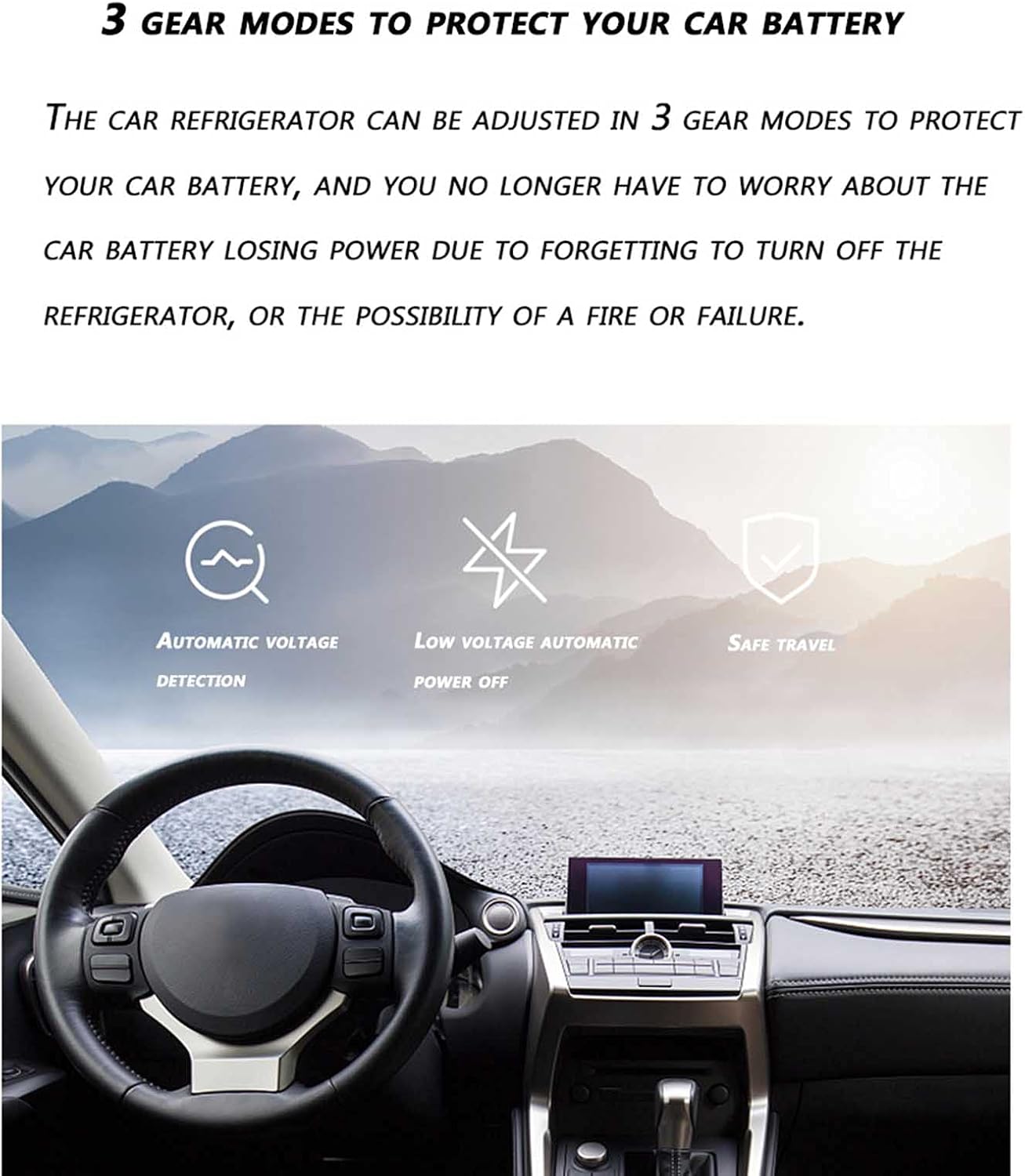Portable Refrigerator for Car, Car Cooler | -20℃ to 20℃ Compressor Based Electric 12V /24V for Vehicles and Trucks | Home Fridge | AC and DC Travel Freezer for RV