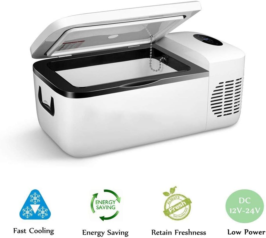 12L Car Refrigerator Portable Freezer Cooler 12V 24V Car Fridge Compressor Outdoor Picnic Camping Refrigeration -18~10 Degree