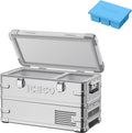 ICECO APL35 12 Volt Car Refrigerator, 37 Quart (35 Liter) Light Duty Aluminum 12V Portable Fridge Freezer, SECOP Nano Compressor, -4℉~68℉, 12/24V DC, 100-240V AC for Outdoor, Camping, RV, Truck, Boat