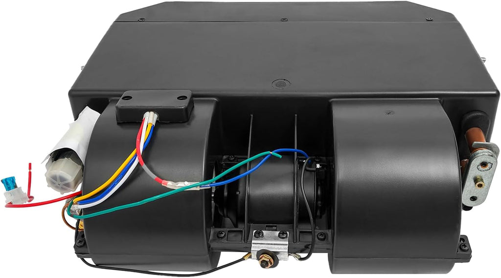 A/C Air Conditioning Evaporator Assembly Unit & Heater Kit, 880FT/min 137BTU 3 Speed AC 12V Under-Dash Evaporator Electrical Thermostat for Car Truck, Heat & Cool BEU-404-100 12V Under Dash AC
