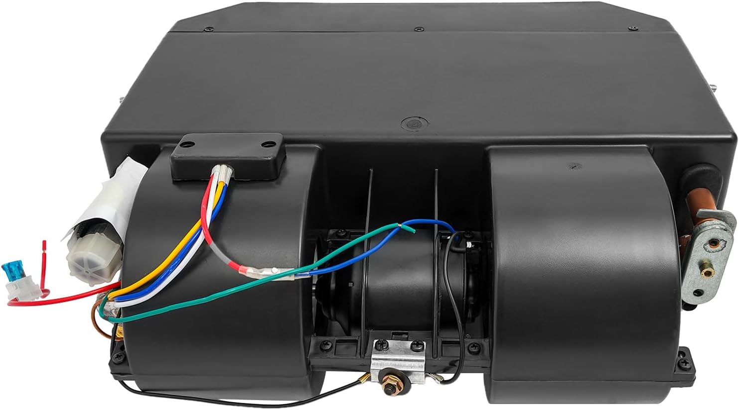 A/C Air Conditioning Evaporator Assembly Unit & Heater Kit, 880FT/min 137BTU 3 Speed AC 12V Under-Dash Evaporator Electrical Thermostat for Car Truck, Heat & Cool BEU-404-100 12V Under Dash AC