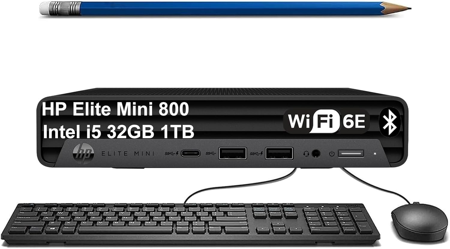 HP Elite Mini 800 G9 Business Desktop PC (Intel 6-Core i5-12500T (> i7-11800H), 32GB DDR5 RAM, 1TB SSD, UHD Graphics 770), MFF, 2X DP Ports, HDMI, Max to 3 Displays, USB-C, RJ-45, Wi-Fi 6E, Win 11 Pro