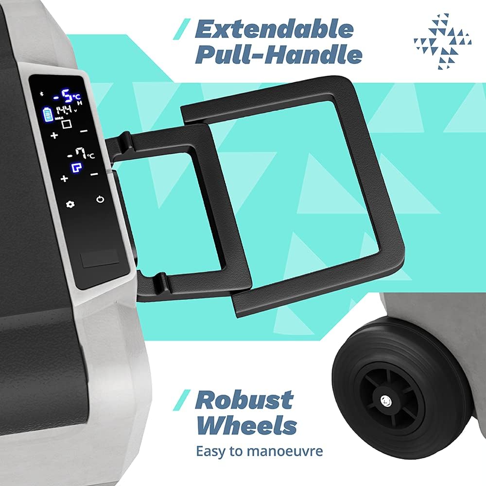 Bluefin Active Expedice 36L | Portable Travel Fridge | Advanced Cooling & Freezing Technology | Energy Efficient Charging | Dual Storage Compartments | Smartphone App Control | LCD Display | AC & DC