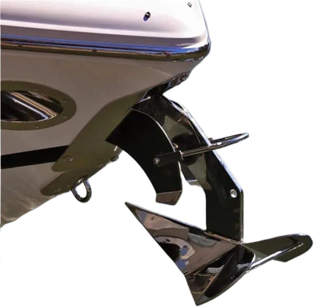 Folding Anchor, Mirror Polished 316 Stainless Steel H-Q Boat Anchor for Yacht,for Small Boats Canoe Paddle Boards