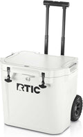 RTIC 45 QT Wheeled Ultra-Tough Cooler Hard Insulated Portable Ice Chest Box for Beach, Drink, Beverage, Camping, Picnic, Fishing, Boat, Barbecue, Rotomolded Construction