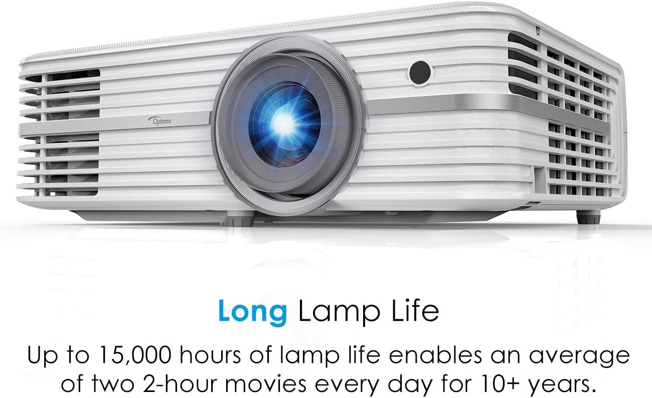 Optoma UHD50 True 4K Ultra High Definition DLP Home Theater Projector for Entertainment and Movies with HDMI 2.0, HDCP 2.2 and HDR Technology