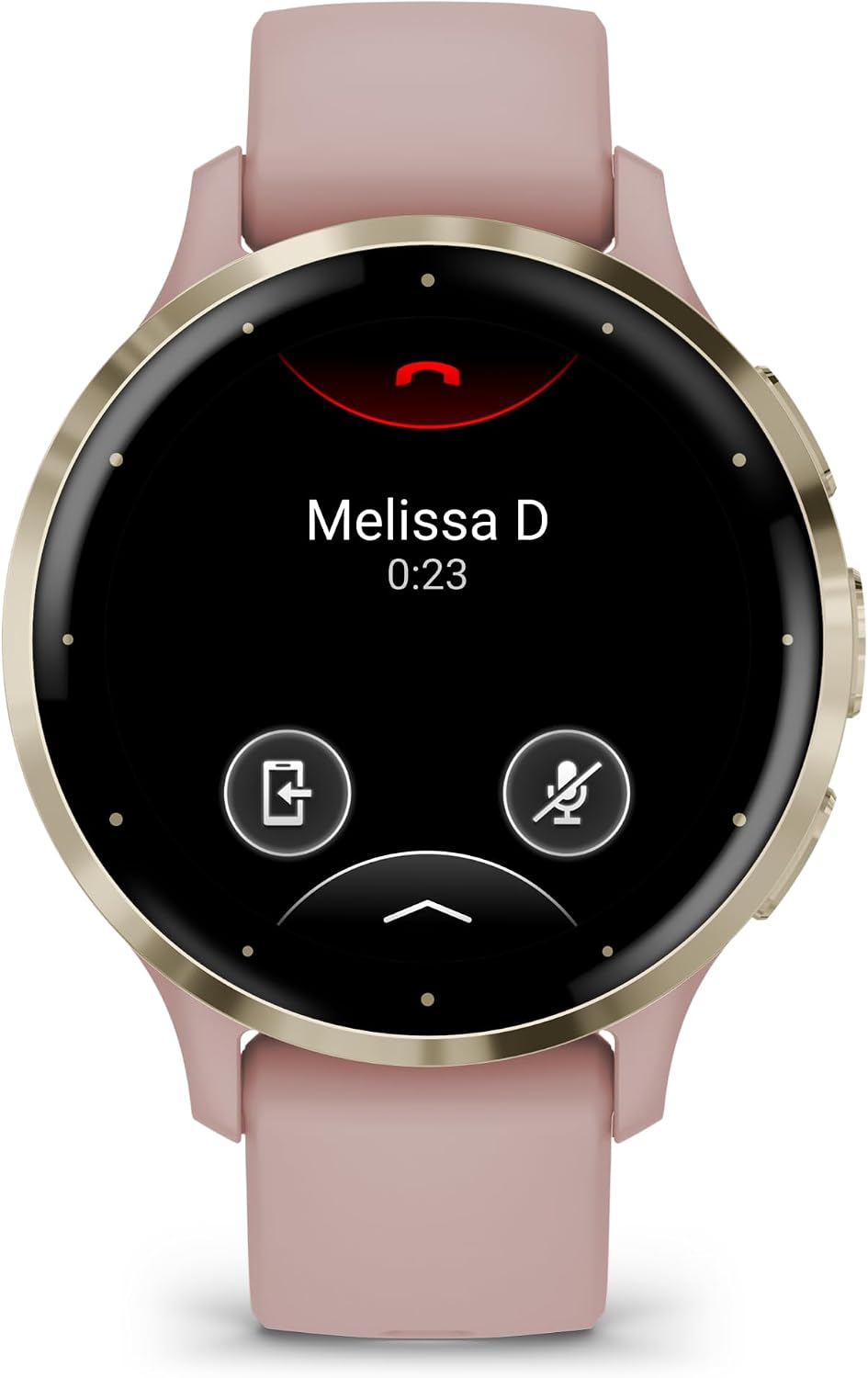 Garmin Venu 3S Advanced Fitness and Health Tracker Smart Watch Soft Gold Stainless Steel Bezel with Dust Rose Case 41MM Silicone and 1.2 Inch AMOLED Touch Screen Display