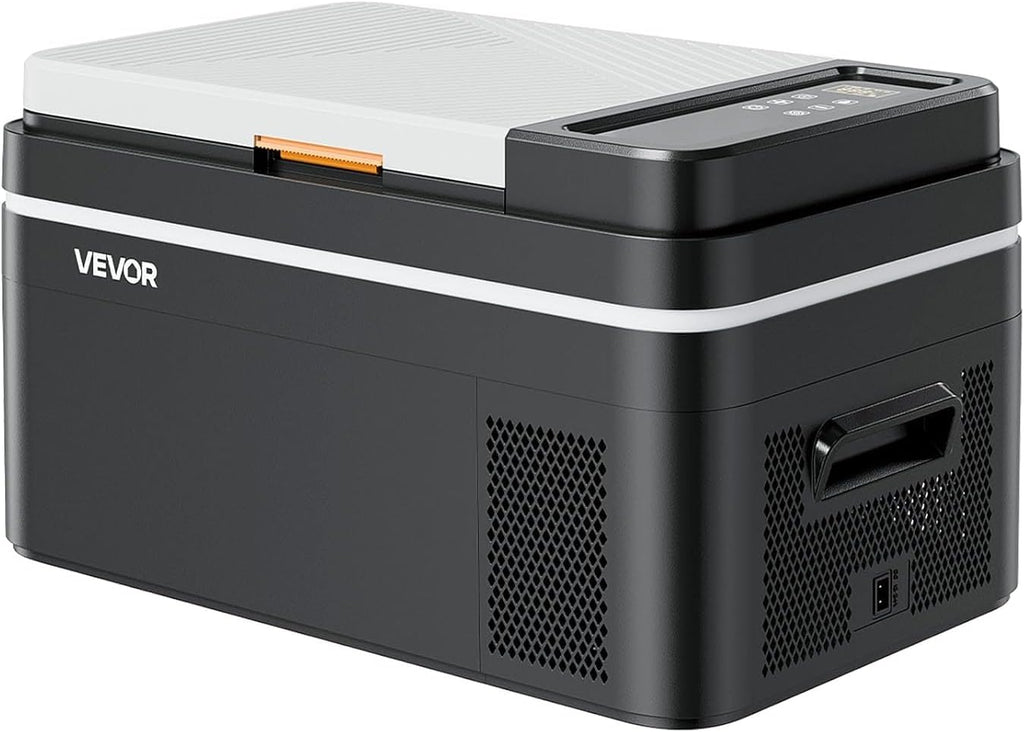 VEVOR Car Refrigerator, DC 12/24V AC100-240V Compressor Electric Cooler, -4°F to 68°F Car Fridge with APP Control, 23 QT Cars Freezer for RVs, Campsites, Boats, Camping, Fishing, 45W Portable Freezer