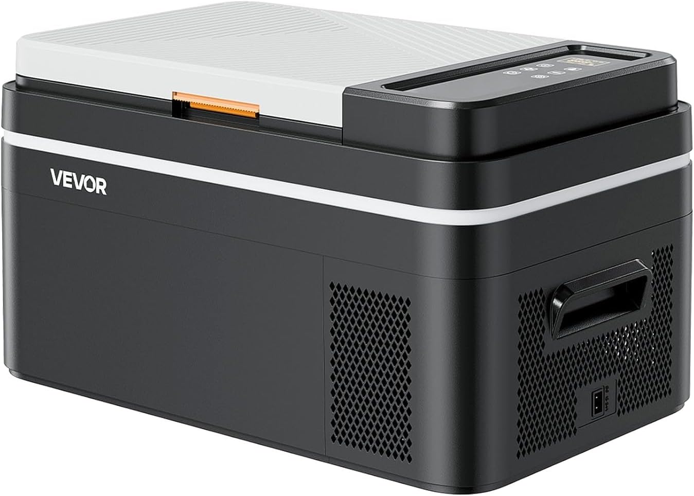 VEVOR Car Refrigerator, DC 12/24V AC100-240V Compressor Electric Cooler, -4°F to 68°F Car Fridge with APP Control, 23 QT Cars Freezer for RVs, Campsites, Boats, Camping, Fishing, 45W Portable Freezer