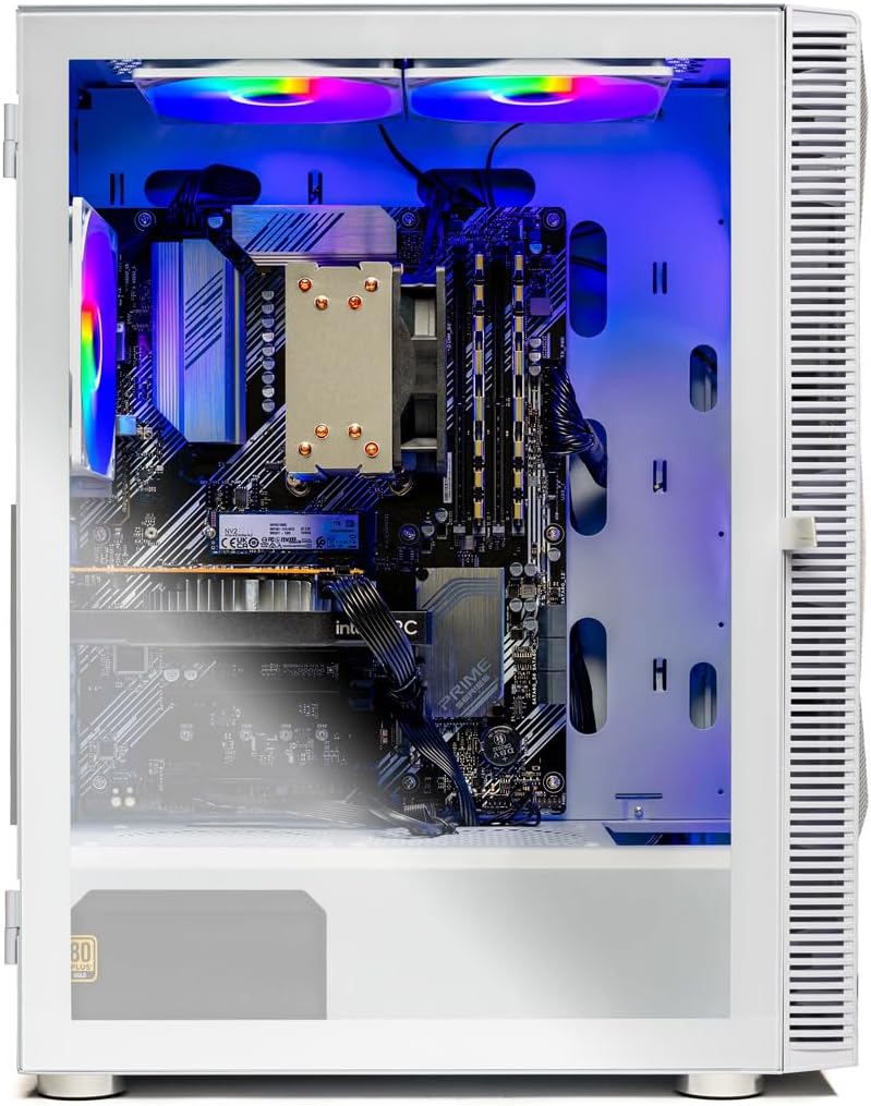 Skytech Gaming Storm Gaming PC, Intel i5 14400F 2.5GHz, NVIDIA RTX 5060 Ti 16GB VRAM, 1TB Gen4 NVMe SSD, 32GB DDR4 RAM 3200, 650W Gold PSU, WI-FI 5, Windows 11, Desktop