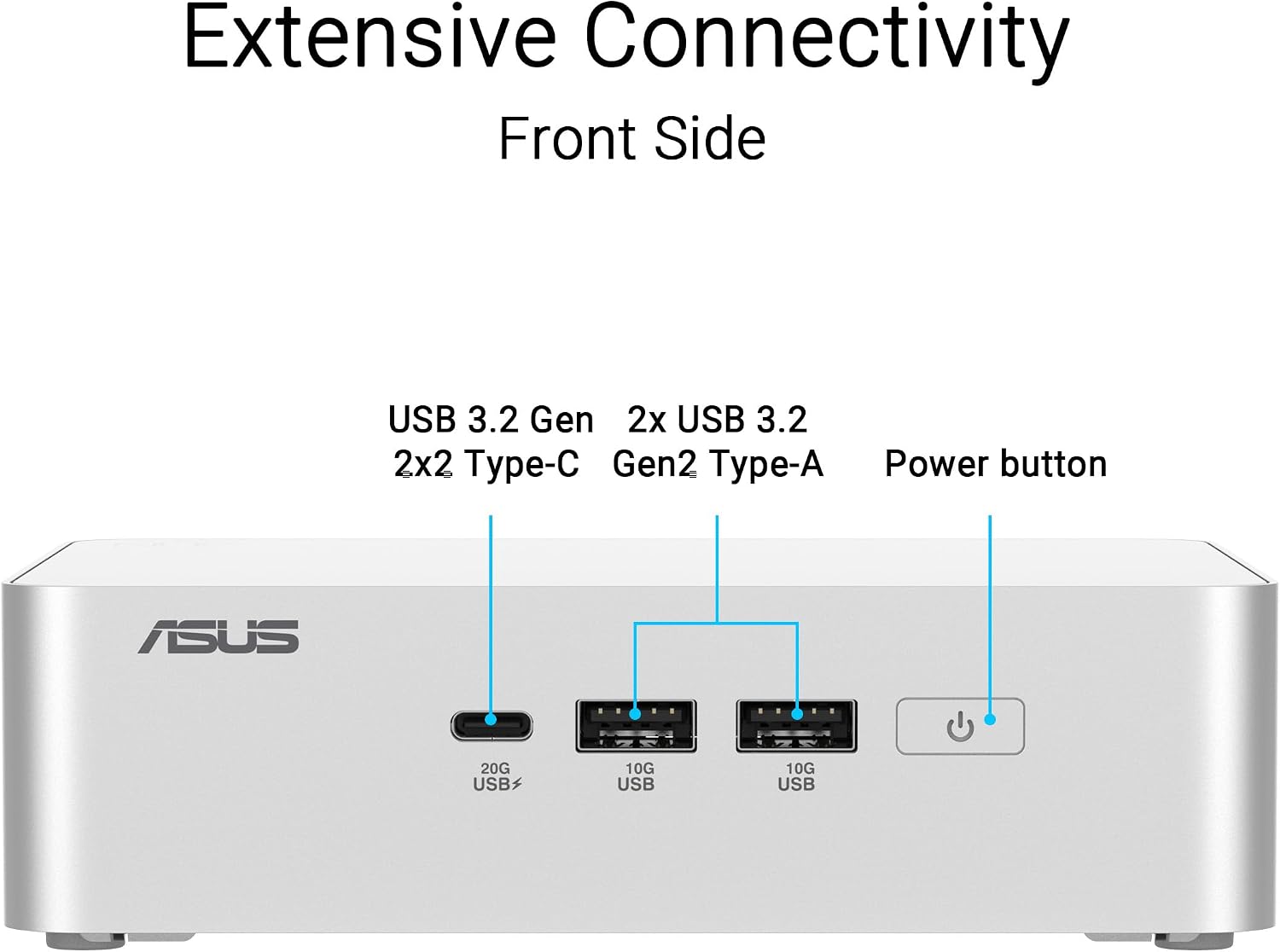 ASUS NUC 15 Pro+ Full System Mini PC with Intel Series 2 Core Ultra 5 225H, 16GB DDR5 RAM, 512GB SSD, Thunderbolt™ 4, Wi-Fi 7, Bluetooth 5.4, Win 11 Home, Toolless Silver Aluminum Chassis, VESA Mount