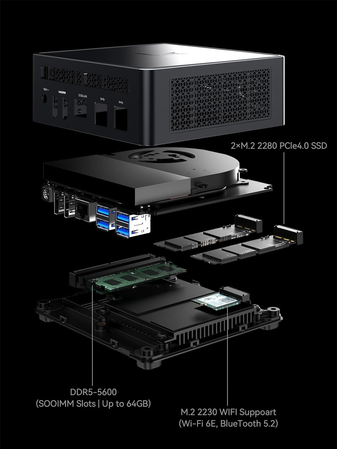 MINISFORUM Venus Series UM790 Pro Mini PC AMD Ryzen 9 7940HS(8C/16T, up to 5.2GHz) 32GB DDR5 1TB PCIe4.0 SSD Micro PC, 2xUSB4(DP|8K)/ 2xHDMI(4K)/ BT5.2/ 4xUSB3.2 Mini Tower PC