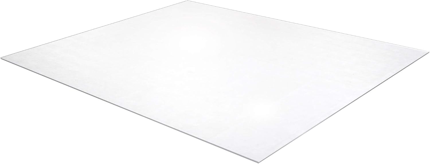 Floortex® Ultimat® Strong Polycarbonate Rectangular Chair Mat for Hard Floor - 60' x 60'