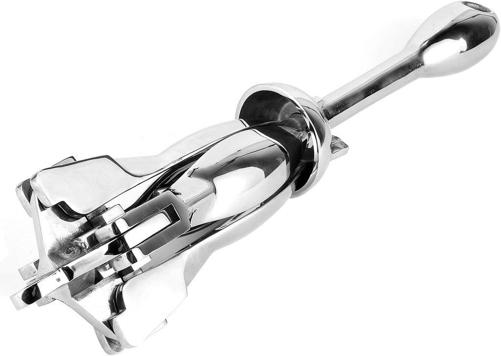 VINGVO Kayak Anchor, Paddleboard Anchor 316 Stainless Steel Paddle Board Anchor 8.8lb Grapnels Hardware for Marine Yacht Fishing Boat