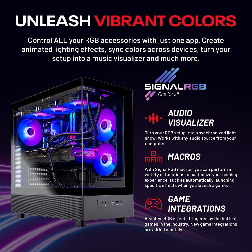 Skytech Azure Gaming PC Desktop, Ryzen 7 7700 3.8 GHz (5.3GHz Turbo Boost), NVIDIA RTX 5070 12GB GDDR7, 1TB Gen4 NVMe SSD, 32GB DDR5 RAM 6000 RGB, 850W Gold PSU, Wi-Fi, Win 11