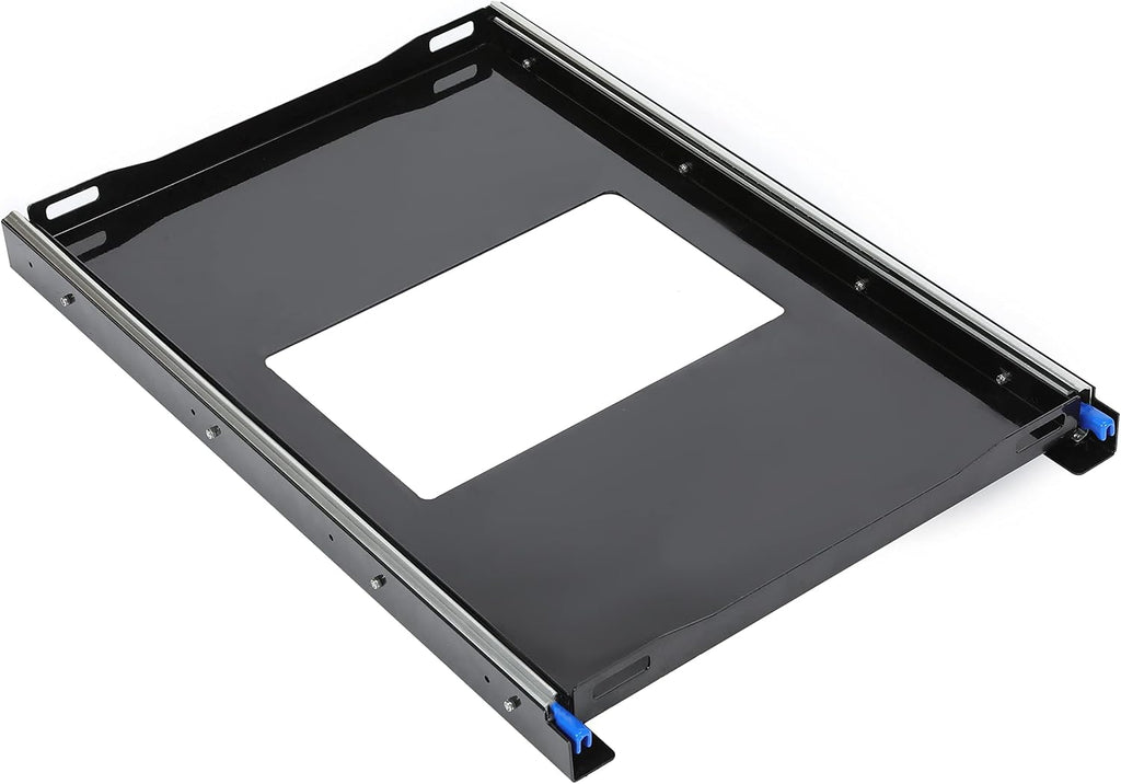 HECASA Fridge Slide Inner 29.3 x 18.7 In Portable Rail Draw Tray Slider For RV Pickup SUV Van Trailer Refrigerator Freezer Cooler Slide Out Powder Coated Steel
