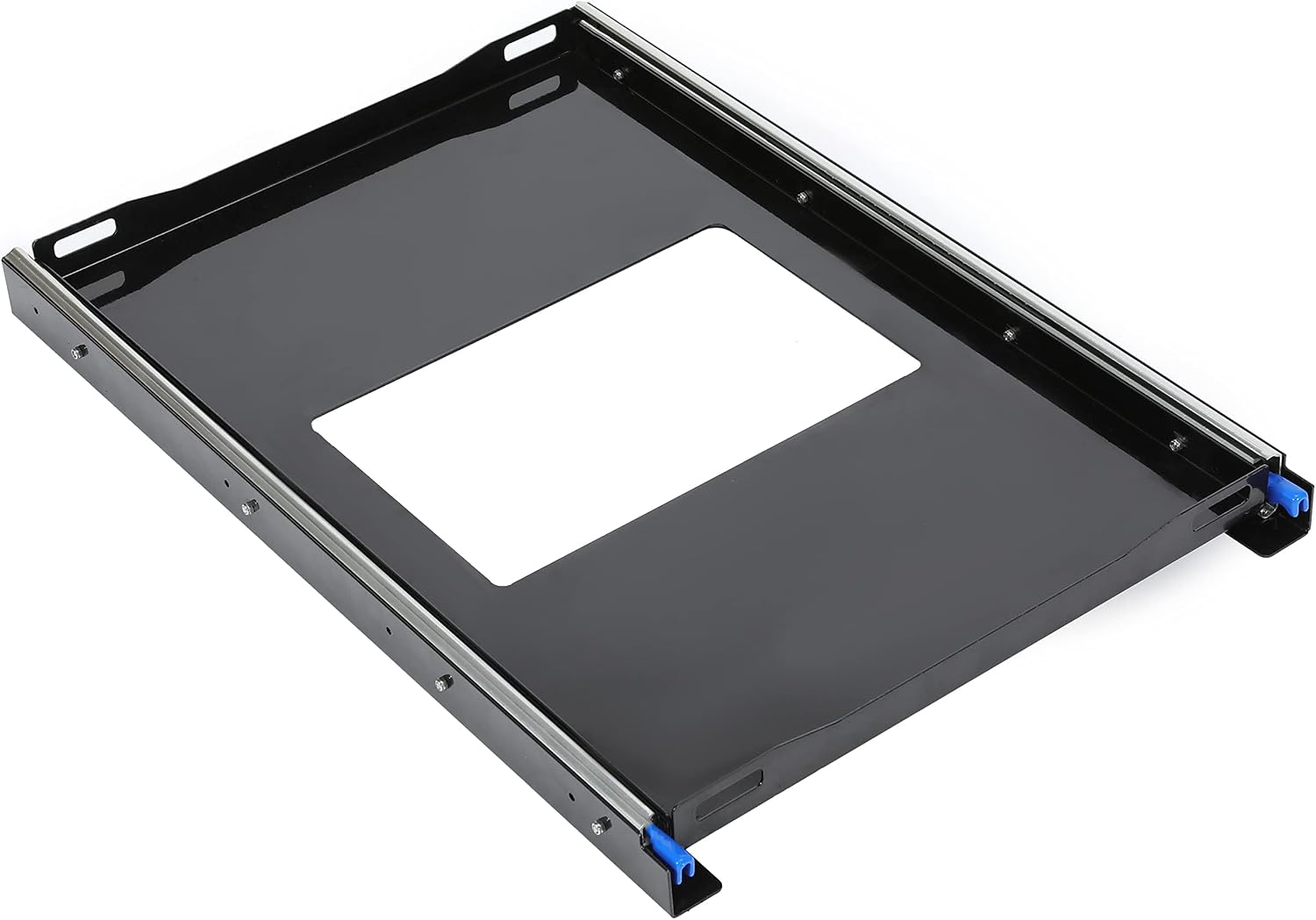 HECASA Fridge Slide Inner 29.3 x 18.7 In Portable Rail Draw Tray Slider For RV Pickup SUV Van Trailer Refrigerator Freezer Cooler Slide Out Powder Coated Steel