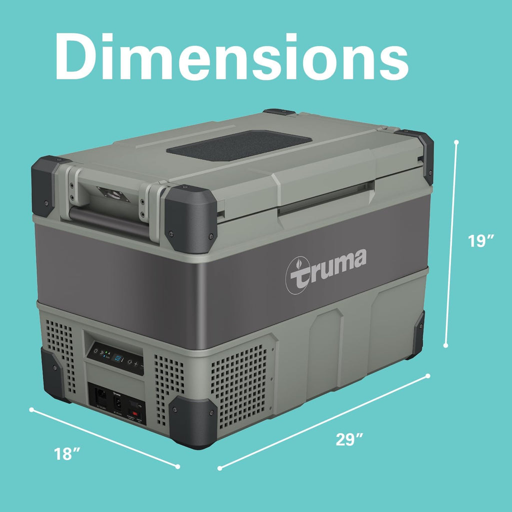 Truma C60 Portable Refrigerator/Freezer (16 Gal/64 QT): Single Zone, 12/24V DC & 110V AC Power | Multi-Use for Car, Truck, RV, Events, Travel | Digital Display, App Control | Temp Range: -8°F to 50°F