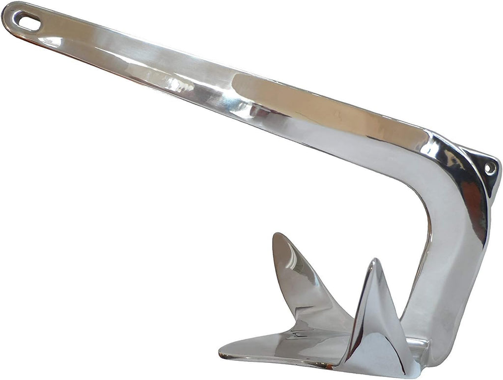 US Stainless Stainless Steel 316 Bruce Claw Force Anchor 11lbs (5kg) Marine Grade Polished