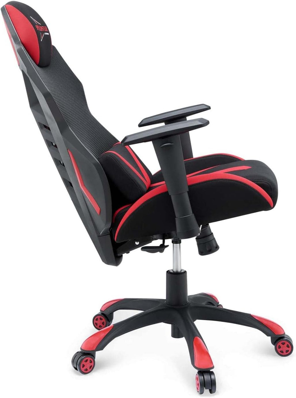Modway Speedster Ergonomic Mesh Gaming Computer Desk Chair in Black Red