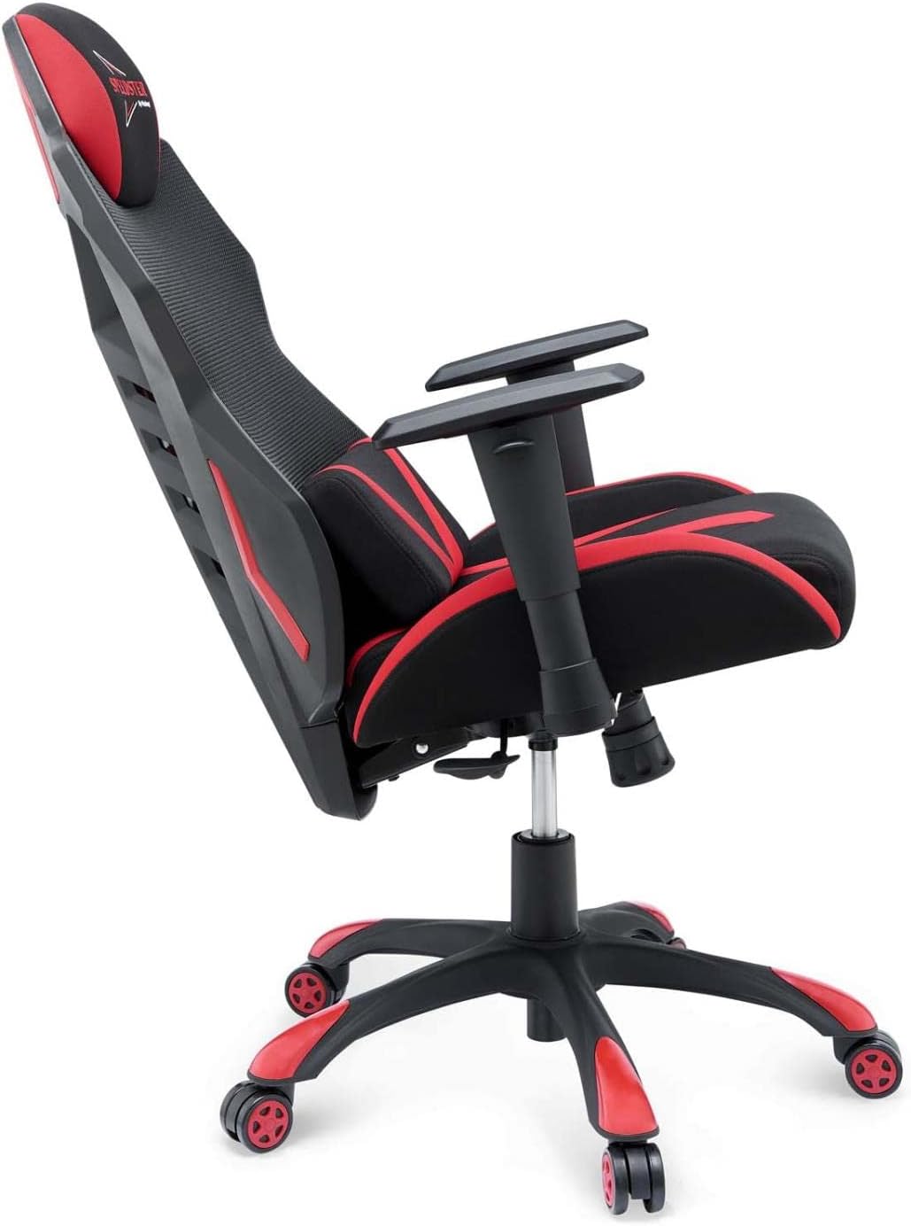 Modway Speedster Ergonomic Mesh Gaming Computer Desk Chair in Black Red