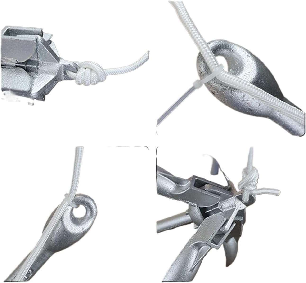 Folding Anchor, 0.7KG/1.5KG Grapnel Anchor Marine Rope and Buoy Boat,for Small Boats Canoe Paddle Boards