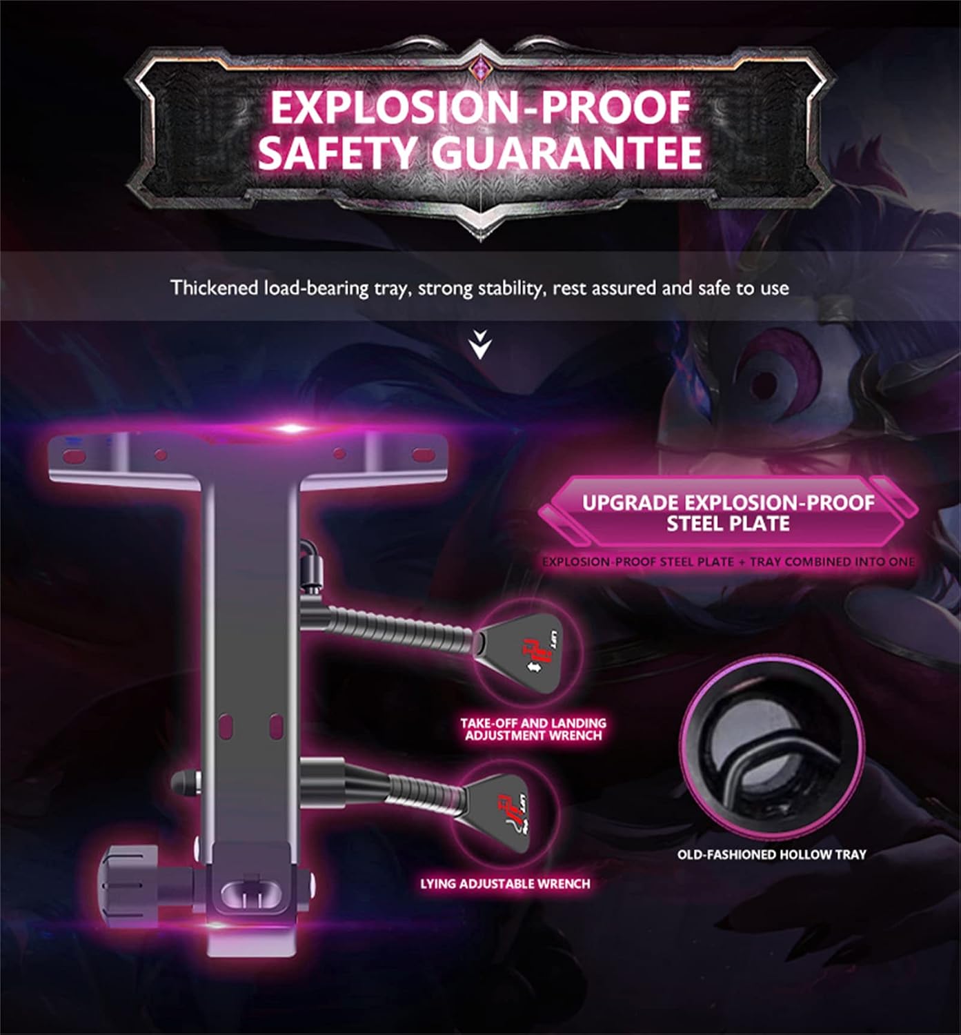 Gaming Chair Massage with Bluetooth Speakers and Led Lights Ergonomic Computer Gaming Chair with Footrest RGB Video Game Chair with High Back Lumbar Support,Pink