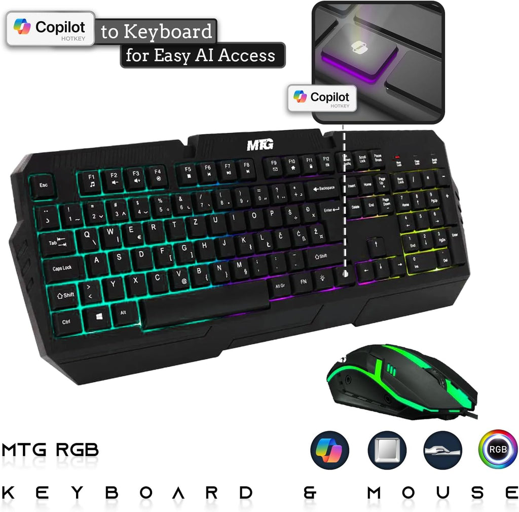 Hp Desktop Computer PC – Intel Core i5, 16GB ARGB RAM, 1TB SSD, 27 Inch Curved Monitor, RGB Keyboard with AI Copilot Key and Mouse, RGB Soundbar, Windows 11(Renewed)