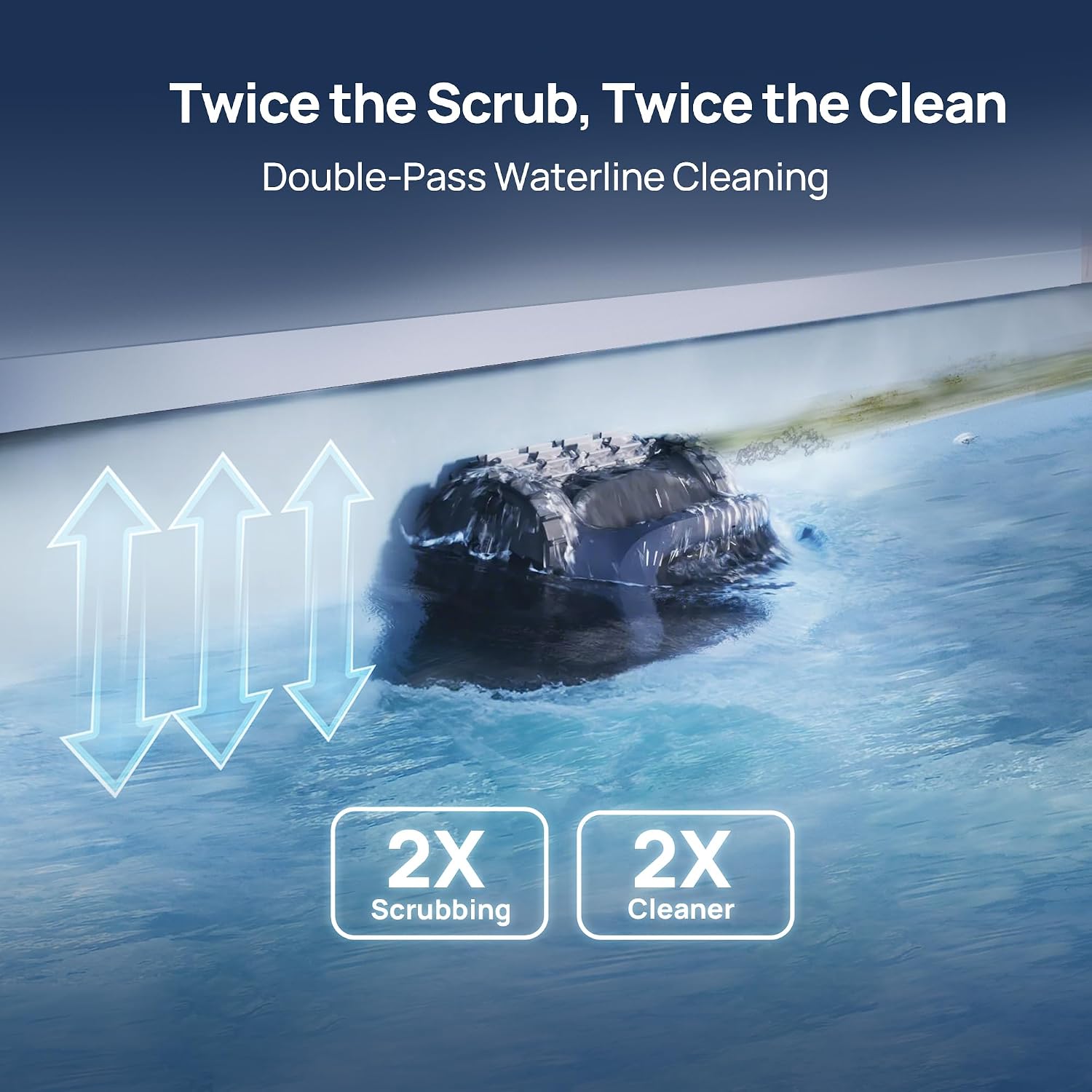 Beatbot AquaSense 2 Cordless Robotic Pool Vacuum Cleaner with Charging Dock Station - Smart Surface Parking, Double-Pass Waterline Scrubbing, Cleans Floor, Walls, and Waterline up to 3,230 sq.ft Pools